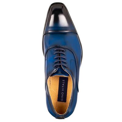 Gino Vitale Lace-up Cap Toe Dress Shoes