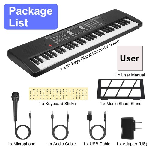 Electric Music Piano Kids Digital Keyboard Piano Musical Instrument Piano Gift - Picture 48 of 79