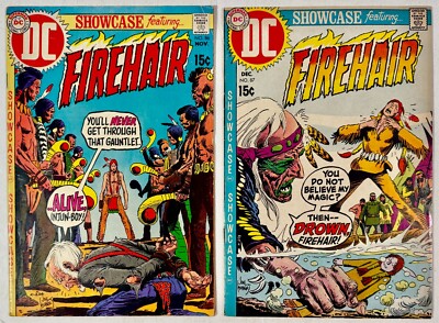 Showcase 86 87 Featuring Firehair Joe Kubert Western Lot of 2 DC Comics 1969