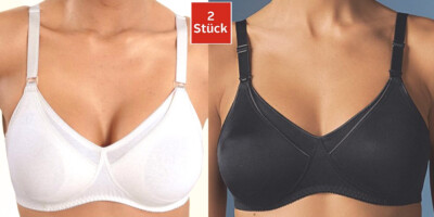 NEU: 2 STÜCK STILL-BH SOFT 75 80 85 C PETITE FLEUR 1x schwarz + 1x weiss *459205