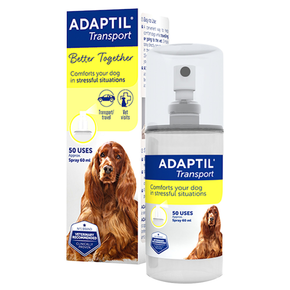 ADAPTIL Calm Transport Spray, Helps Dog Cope with Travelling - 60ml