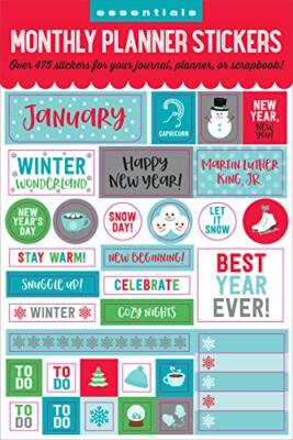 Planner Stickers Pack Calendar Agenda Organizer Weekly Monthly Decorative Sticke