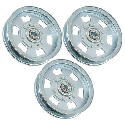 Caltric Flat Idler Pulley For Bad Boy MZ Series 48'' 54'' Deck QTY 3