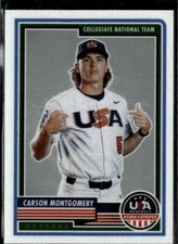 2023 Panini USA Baseball Stars & Stripes #76 Carson Montgomery