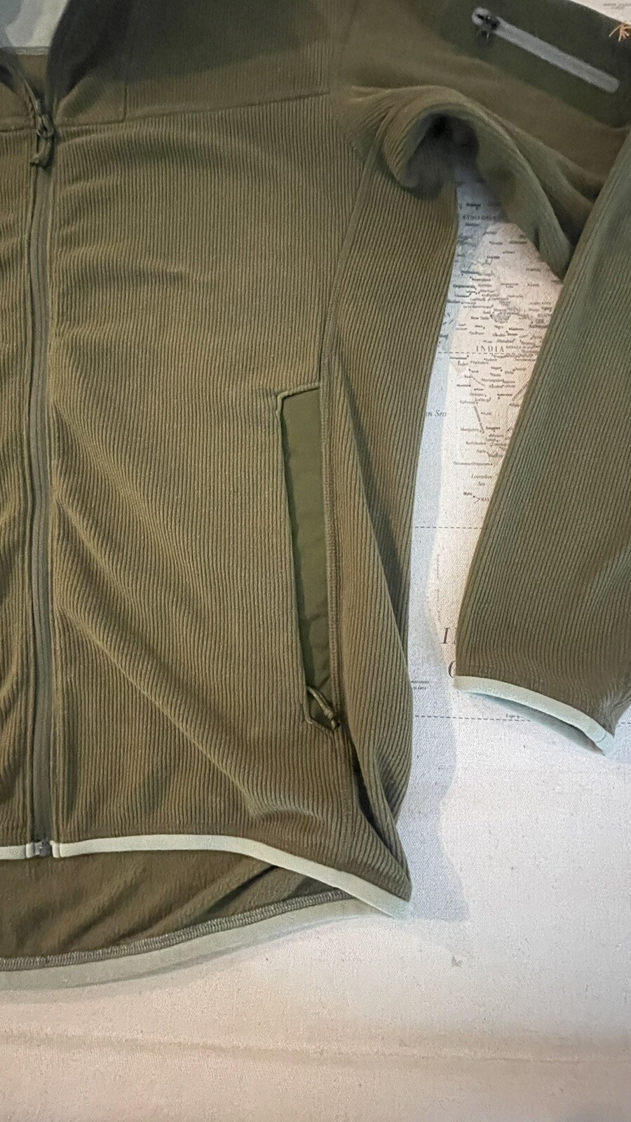 ARC'TERYX Arc’teryx maglione uomo piccolo verde full zip felpa pile