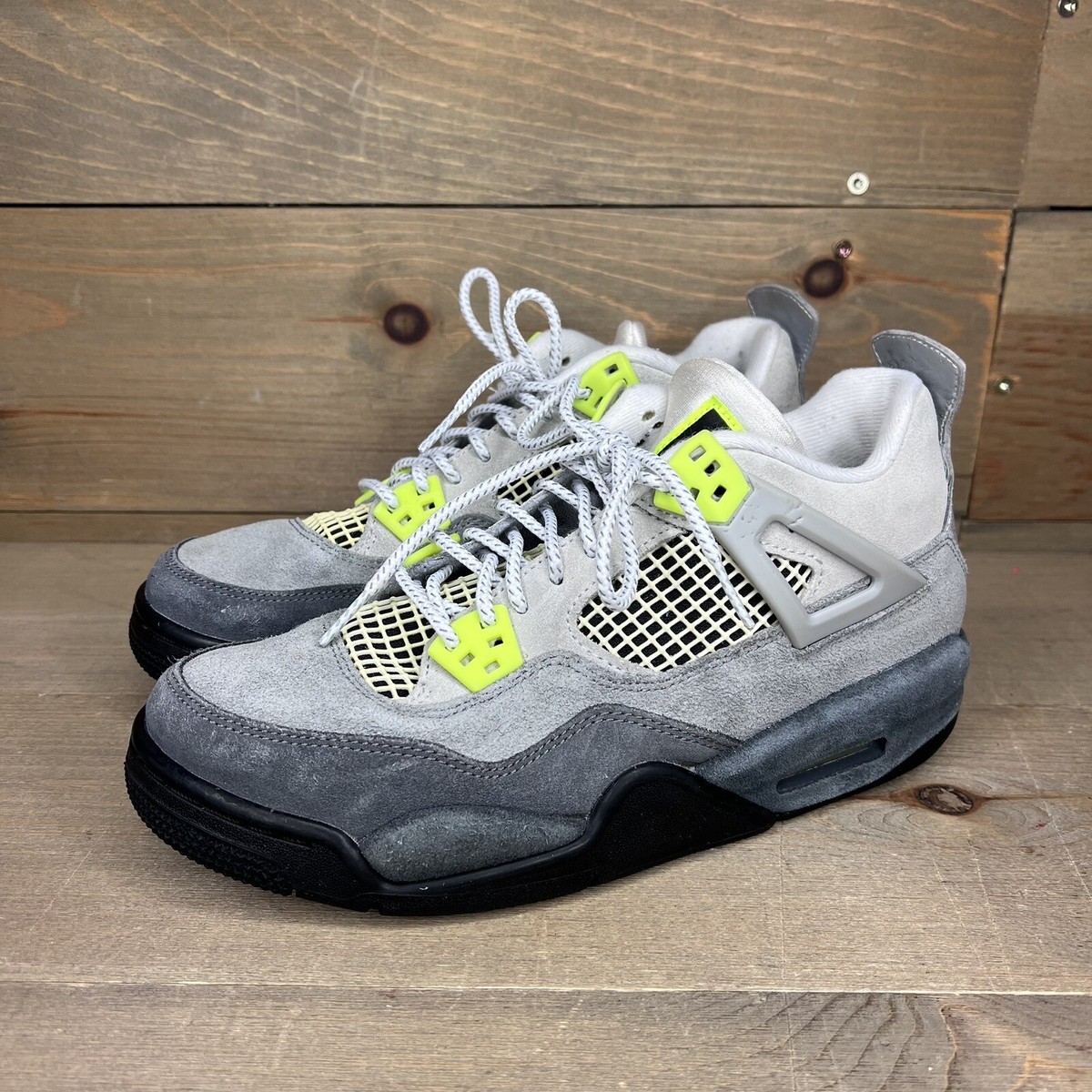 Nike Air Jordan 4 IV Retro SE Neon 95 Suede CT5343-007 GS Youth