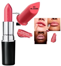 MAC 561 OH, GOODIE Lusterglass Lipstick Full Size 0.10 OZ NIB Warm Medium Pink