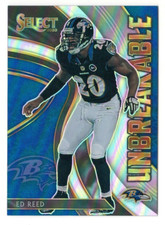 Ed Reed 2020 Select Unbreakable Silver Prizm #15 Insert Card