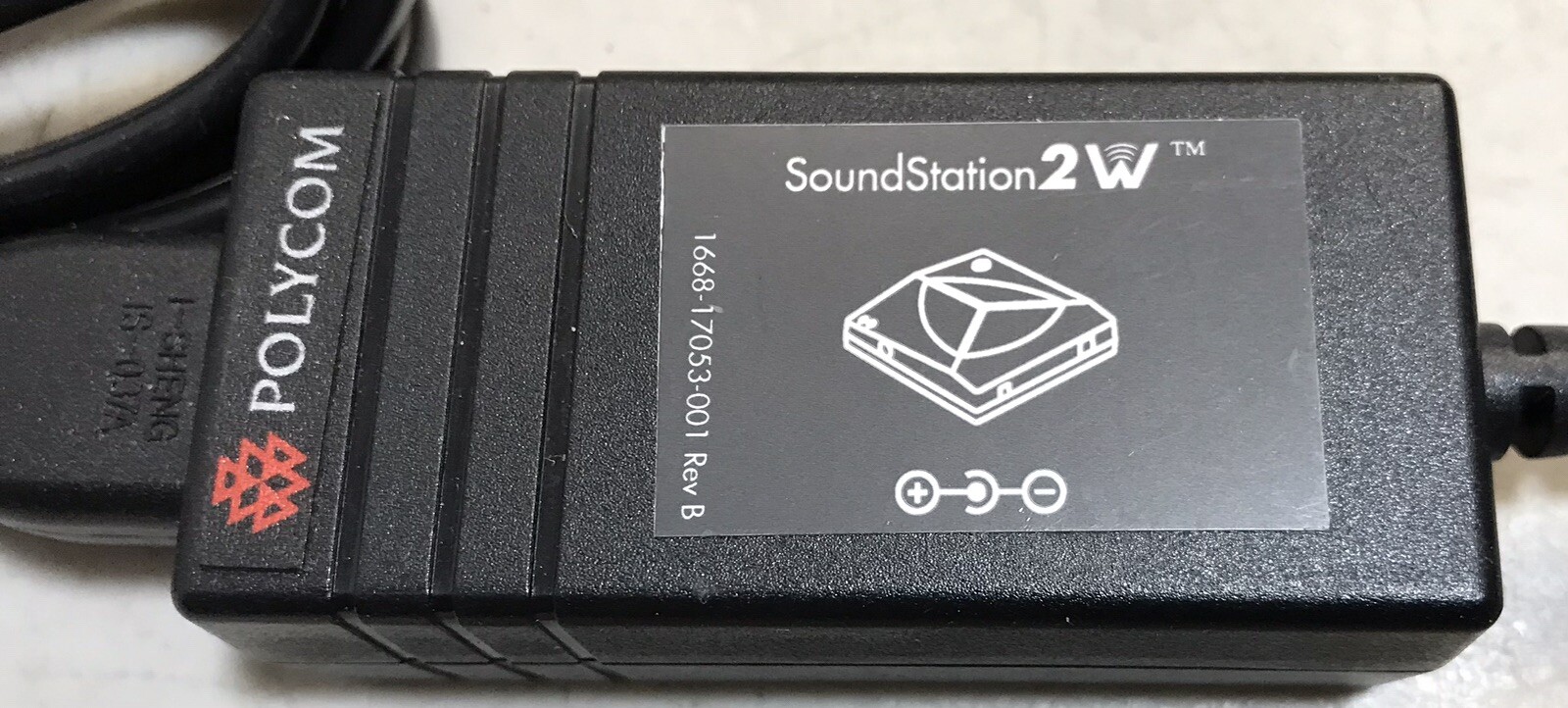POLYCOM POWER SUPPLY SOUNDSTATION 2W Base  ADAPTER CHARGER SPS-12-009-120 12 V