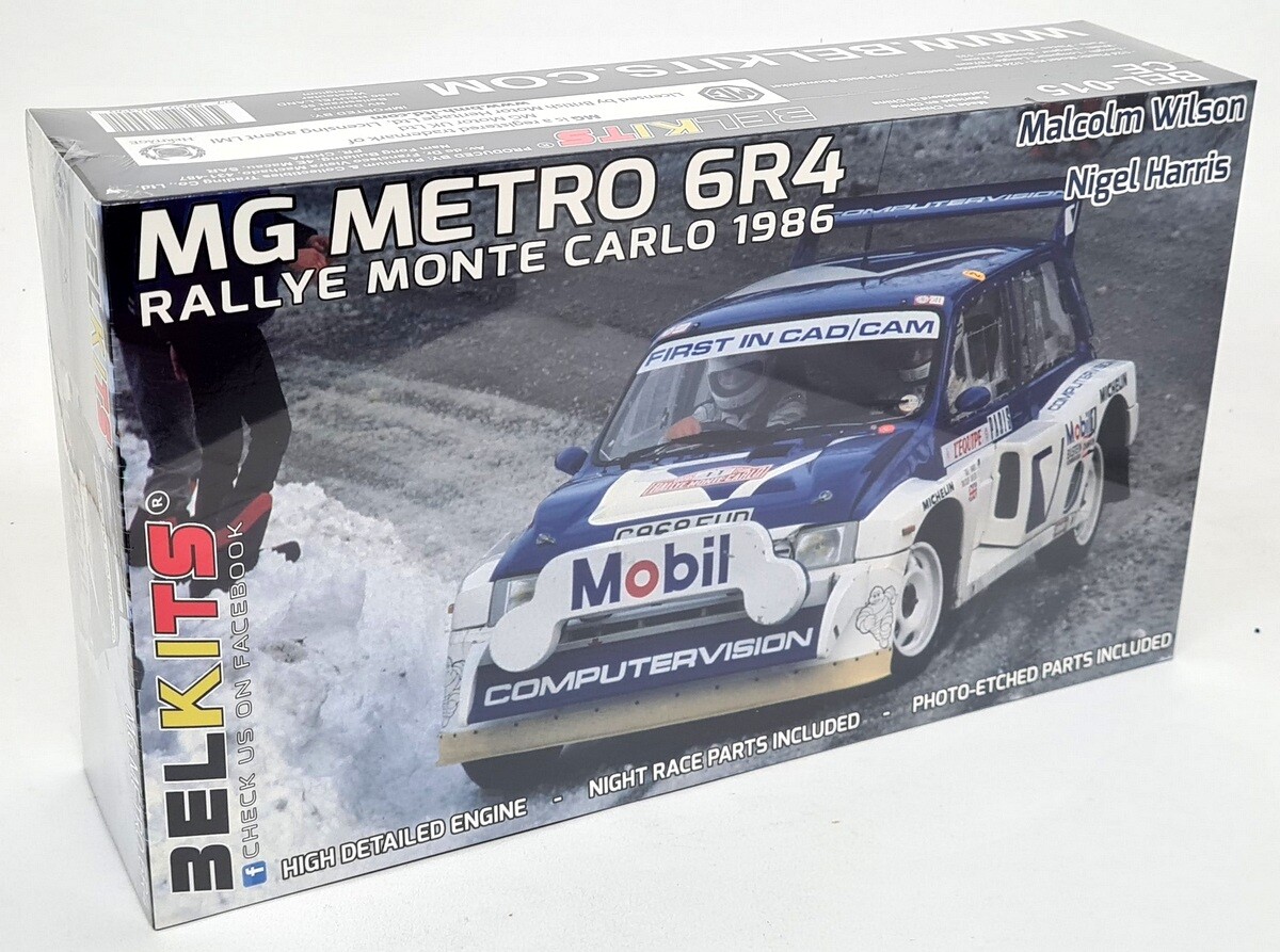Belkits 1/24 MG Metro 6R4 Monte Carlo Rally 1986 Plastic Model Car Kit