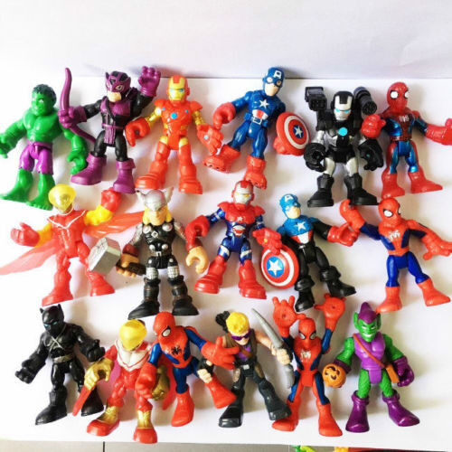 Random Lot 10pcs- Playskool Heroes Marvel Super Hero Adventures Figure Boy Toy - Picture 5 of 5