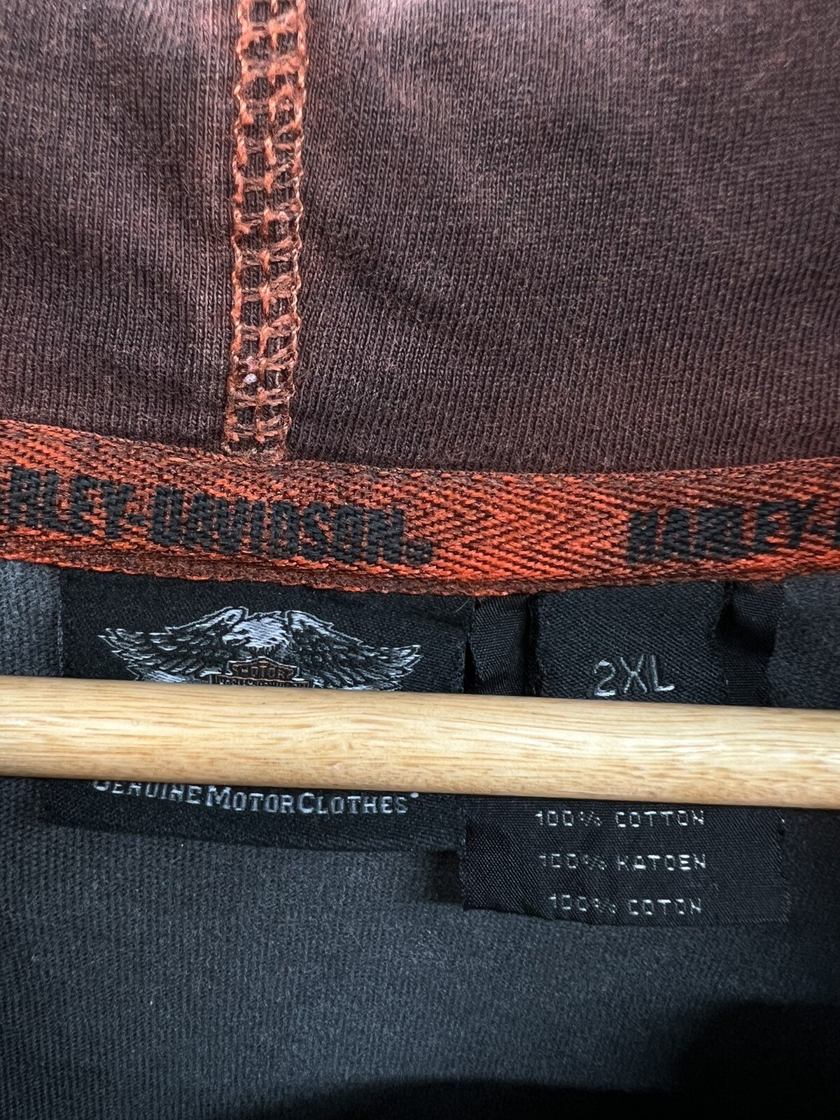 HarleyDavidson Iron Block Gray Black Cotton Pullover… Gem