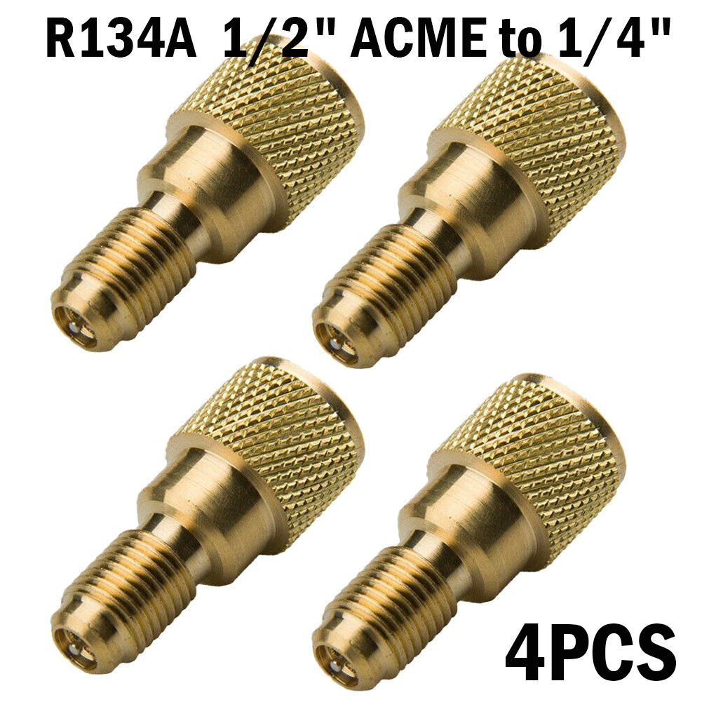 R134A Messing Adapter Fitting 1/4 Männlichen Zu 1/2 Weibliche