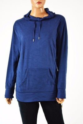 Buy Online New Styleco Sport Women LongSleeves Blue Hoodie Fleece Sweatshirt Top Plus 2X