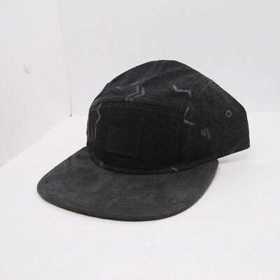 Rock smith mens 100%authentic adjustable one size strapback logo black
