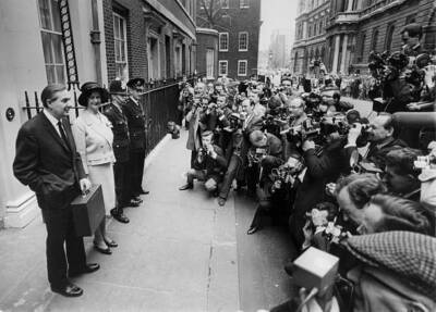 James Callaghan With Wife Audrey Leave Official Residence 1965 OLD PHOTO