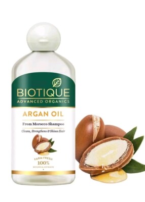 2 X 300ml BIOTIQUE ARGANÖL ADVANCED ORGANICS SEIDENDES SHAMPOO REINIGT DAS HAAR 