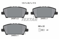 Textar Bremsbelagsatz, Scheibenbremse 2408701 FüR Honda