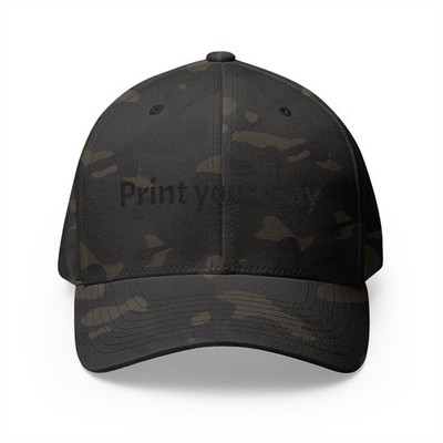 Print Your Way cap | Embroidered Closed-Back Structured Cap