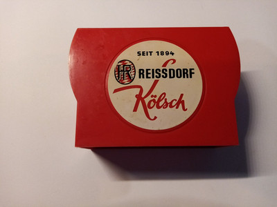 Reissdorf Kölsch- ein alter Plastik Bierdeckelständer .. recht schön Modell 1