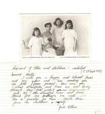 OLD RUSSIAN IMPERIAL ANTIQUE AUTOGRAPH PHOTO POSTCARD GRAND DUCHESS ELENA RUSSIA