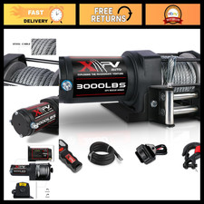3000 Lb 12v Electric Winch - Wireless Corded Remote Waterproof Steel Cable Fo