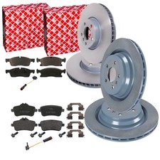 FEBI Bremsscheiben 350/330mm Bel&auml;ge Satz f&uuml;r MERCEDES X166 W166 C292 4-MATIC
