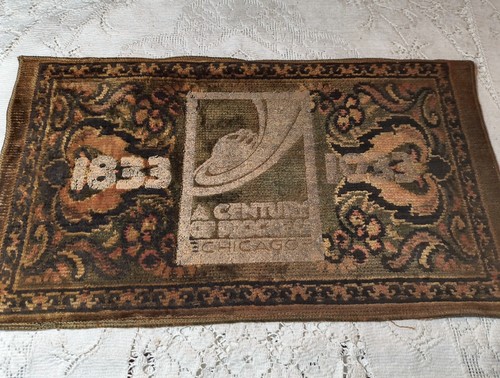 1933 Century of Progress Chicago World’s Fair Woven Tapestry Wall Hanging 15x8