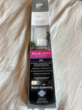 Mainstays 1 inch Cordless Vinyl Blind 23 in W x 42 L Room Darkening