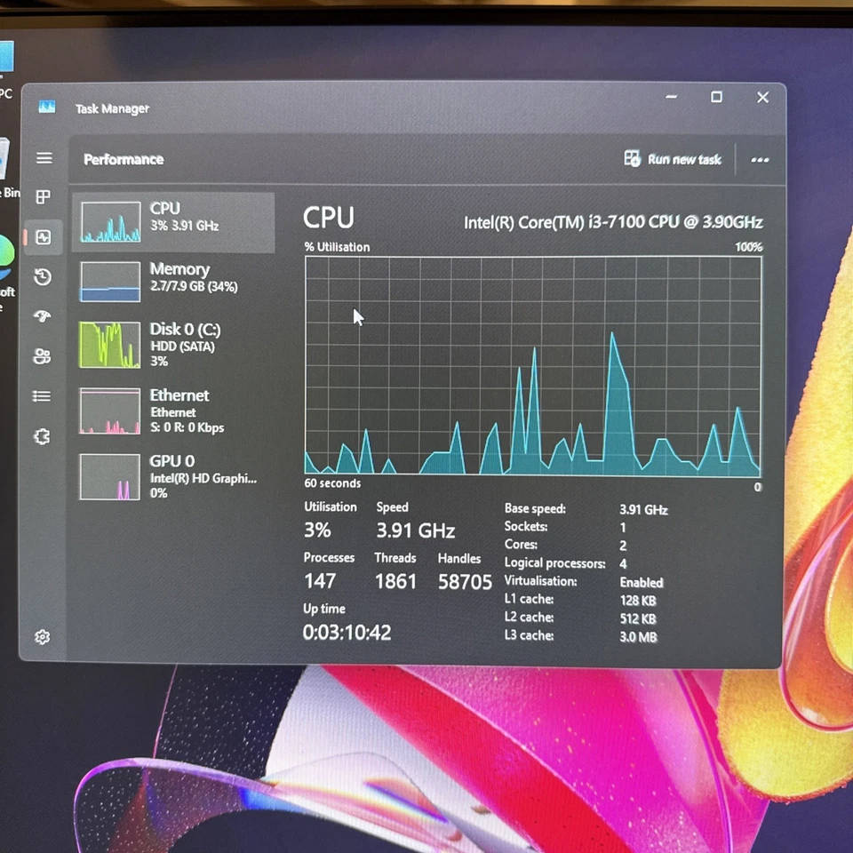 Dell Vostro 3268 i3 7th Gen 8GB Ram 500GB HDD W11 Pro - Image 3 of 4