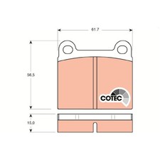 Satz Bremsbeläge Bremsklötze hinten für Mercedes S-Klasse C126 W108 | 2419169