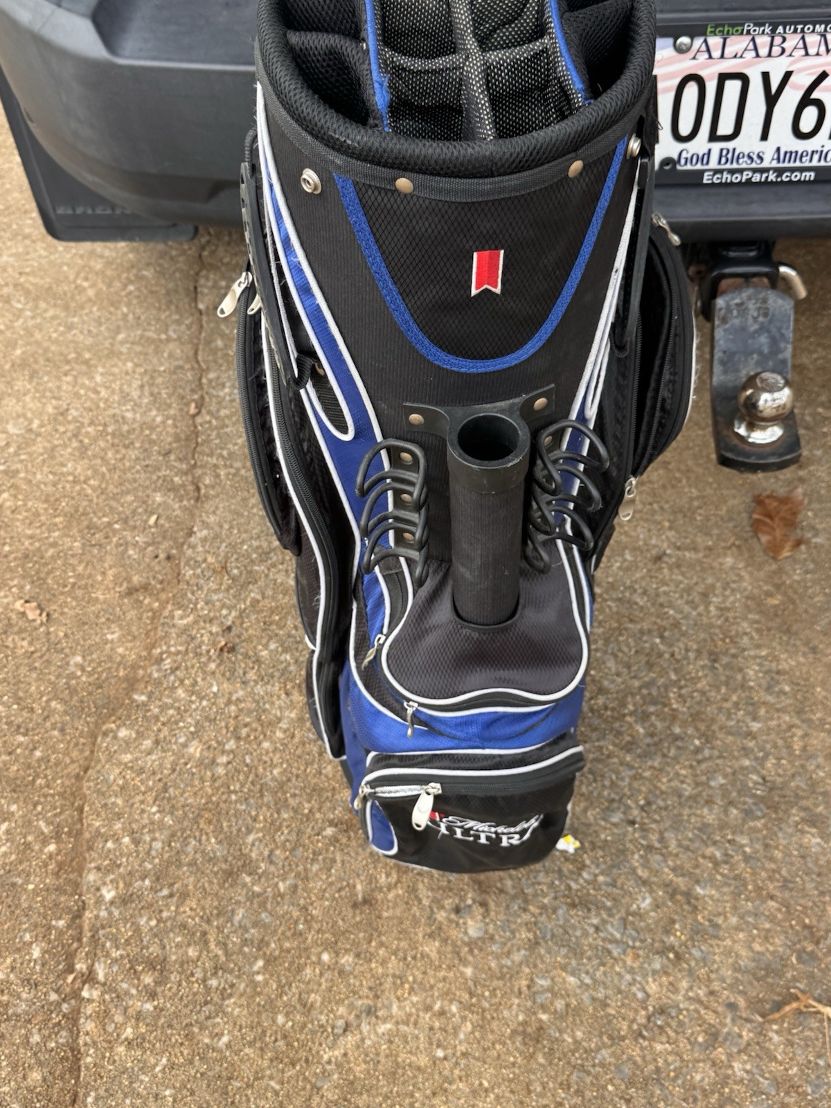 ✨Michelob Ultra Beer 14 Way Golf Bag Carry Cart Bag Black Blue Pro