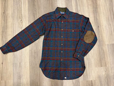 Vintage Pendleton Flannel Shirt Mens small Plaid Virgin Wool Button Down