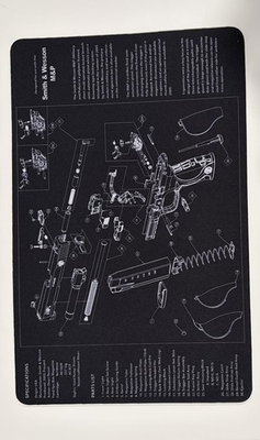 #ad Smith amp; Wesson Bench Mat 11#x27;#x27;x17#x27;#x27; w Parts List View Non Slip NEW U.S $9.00