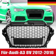 Frontgrill Wabengrill Kühlergrill Schwarz für Audi A3 8V 2012 2013 2014-2016
