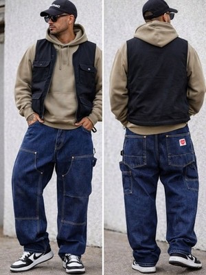 Carhartt WIP Nash DK Double Knee Jeans XL Blue Stone Washed