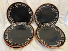 Noritake Stoneware 10.25" Desert Fire 8682 Set of 4 Plates