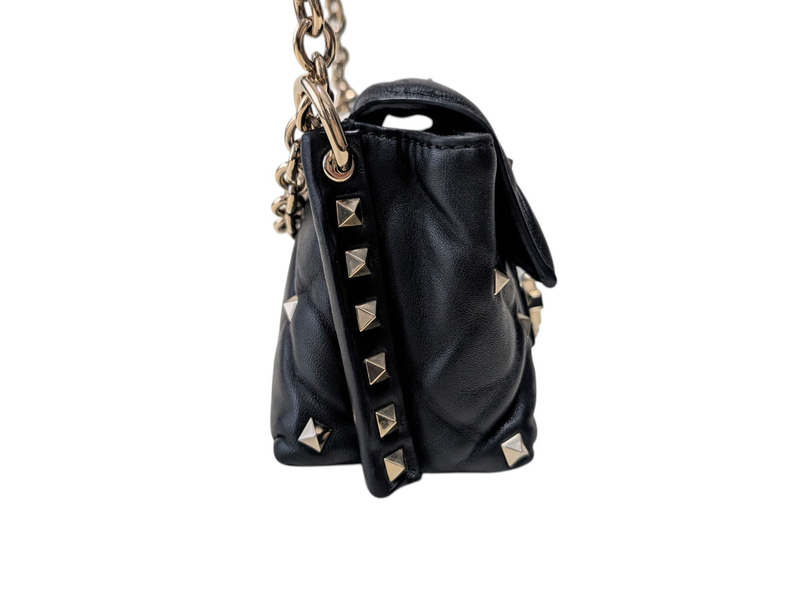 Valentino Garavani Shoulder Bag Candy studs Purse  Leather  Black thumbnail 5