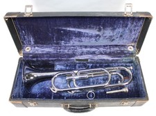 Vintage Getzen Deluxe American Champion Soprano Bugle   Single Valve   Chrome