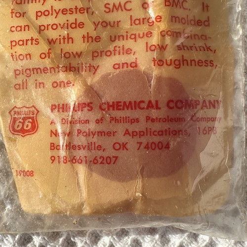 Phillips Chemical Co. Petroleum Solprene Elastomer Salesman Sample Ball ...
