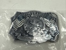 NRA Belt Buckle-125th Anniversary-Made in USA