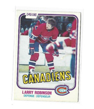 1981-82 O-Pee-Chee #179 Larry Robinson EXMT