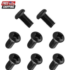 Stainless Steel Black Oxidized License Plate Screws - Secure Stylish 8pcs Stainless Steel Black Oxidized License Plate Screws - Secure Stylish 8pcs