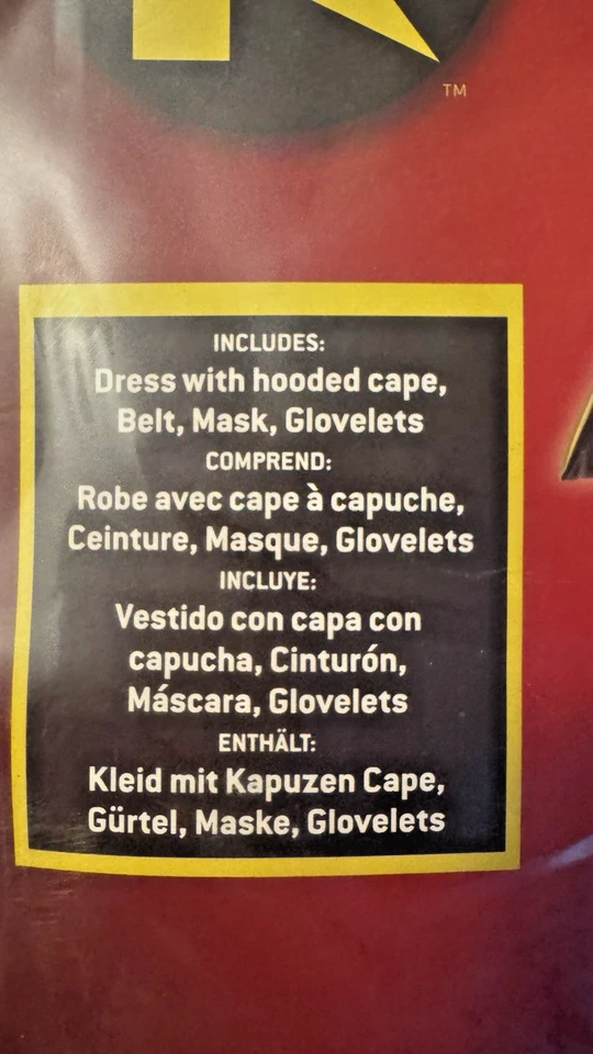 Rubíes DC Comics Robin Disfraz de Halloween Niño Talla Pequeña 4-6 Foto 2 de 3