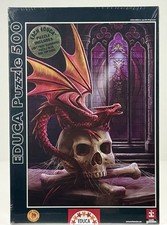 Educa Dragon Lord Anne Stokes 500 Pc Puzzle Red Dragon Fantasy