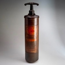 Vintage Brass Fire Extinguisher 1930s Brass USA General Quick Aid Model 85 Empty