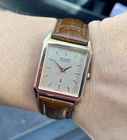 Vintage Seiko Sunlord JDM Quartz Watch 27mm Tank Tuxedo Dial