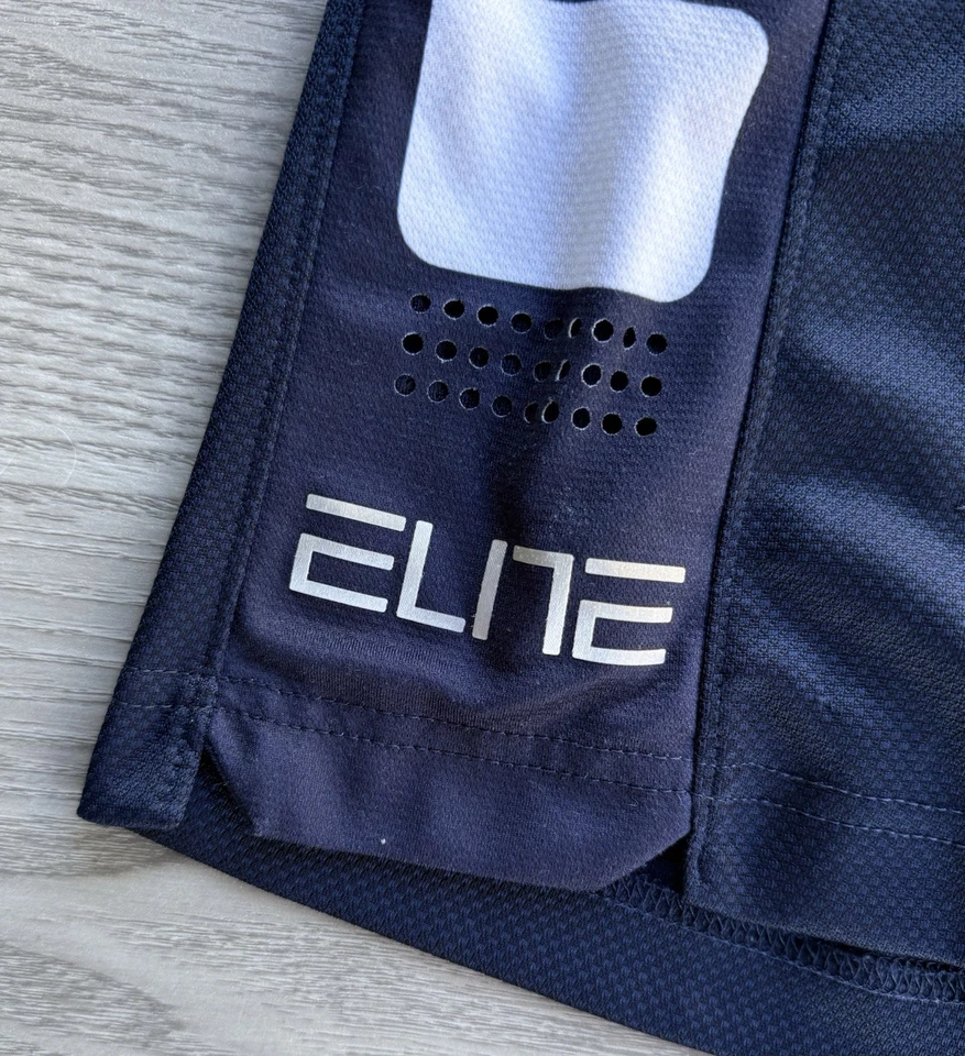 Nike Elite Dri Fit Basketball Shorts Youth Boys M Gym 8.5" Navy Blue Pockets - Image 3 of 4