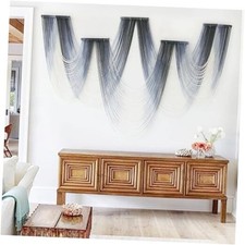 Large Macrame Wall Hanging Decor Dip-Dyed Macrame Wall Decor Wall Art Blue1