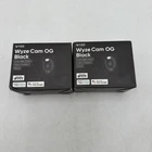 Lot Of 2 Wyze Cam OG 1080p Color Night Vision Spotlight Black Wi-Fi Smart New